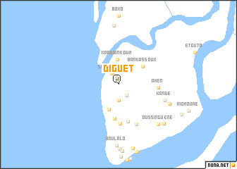 map of Diguèt