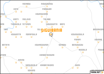 map of Diguibania