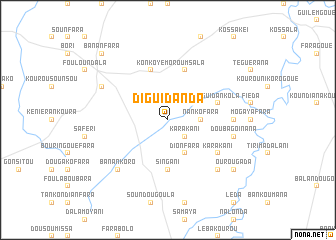 map of Diguidanda