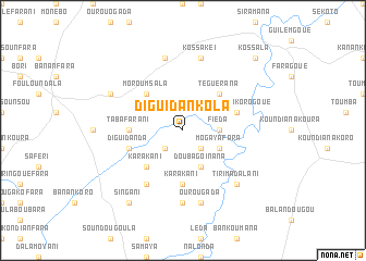 map of Diguidankola