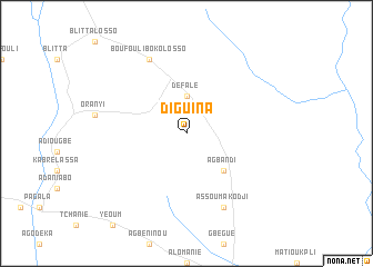 map of Diguina