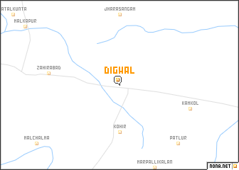 map of Digwāl