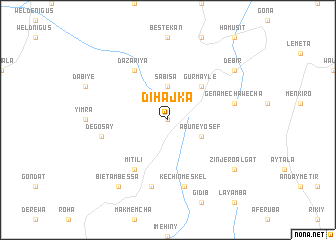 map of Dīhājkʼa