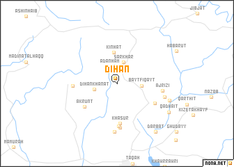 map of Dihān