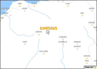 map of Di-Ḩaşhuş