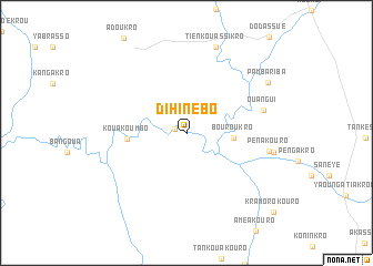 map of Dihinébo