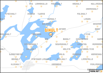 map of Dihult