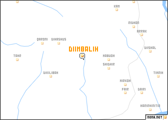 map of Di-Imbālih
