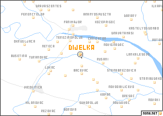 map of Dijelka