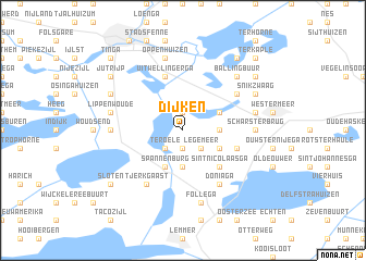 map of Dijken