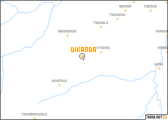 map of Dikanda