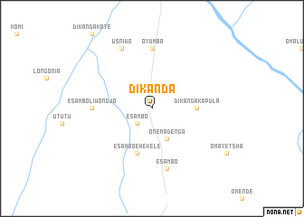 map of Dikanda