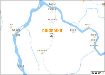 map of Dikandika