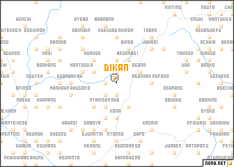 map of Dikan