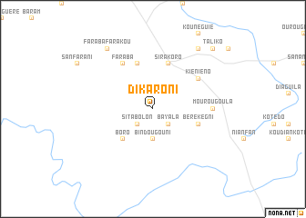 map of Dikaroni