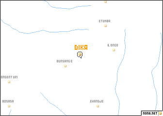 map of Dika