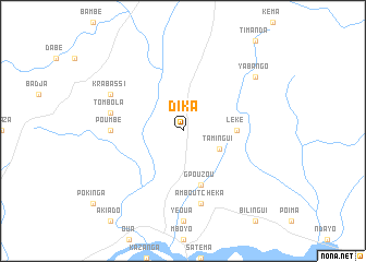 map of Dika
