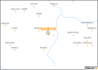 map of Dikbıyık