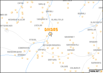 map of Dikdaş