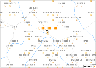 map of Dikenafai