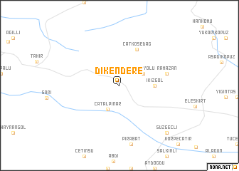 map of Dikendere