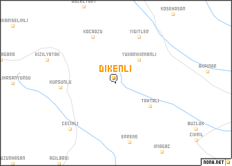 map of Dikenli