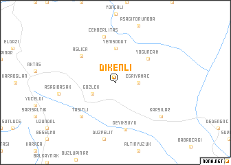 map of Dikenli