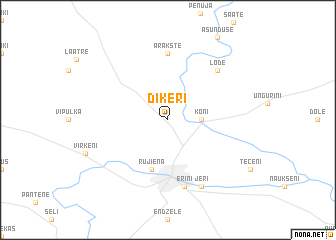 map of Dīķeri