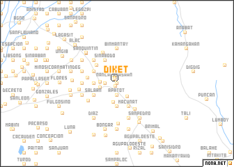 map of Diket