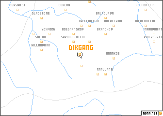 map of Dikgang