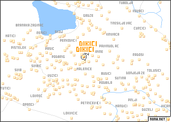 map of Ðikići