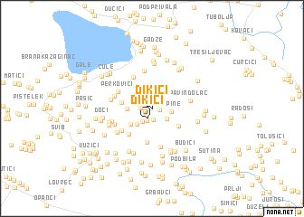 map of Ðikići