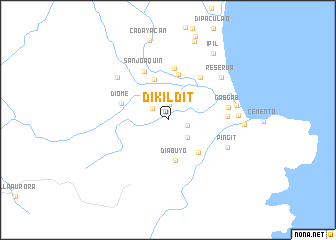 map of Dikildit