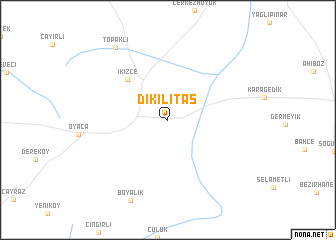 map of Dikilitaş