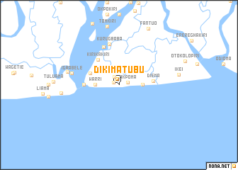 map of Dikimatubu