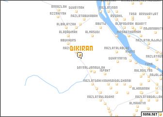 map of Dikīrān