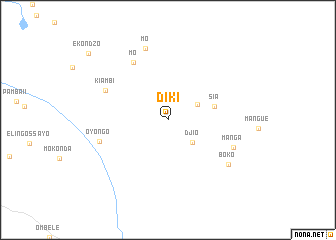 map of Diki