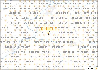 map of Dikkele