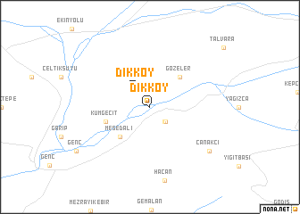 map of Dikköy