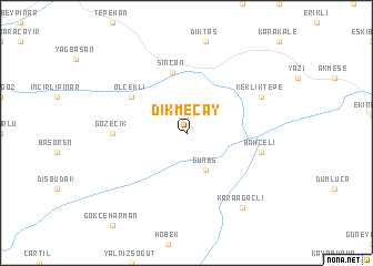 map of Dikmeçay