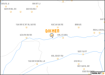 map of Dikmen