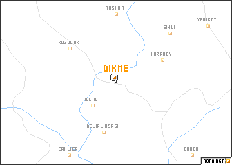 map of Dikme