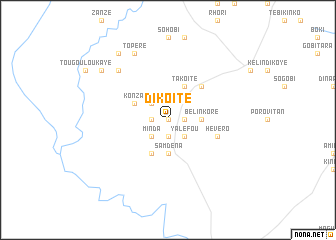 map of Dikoïté