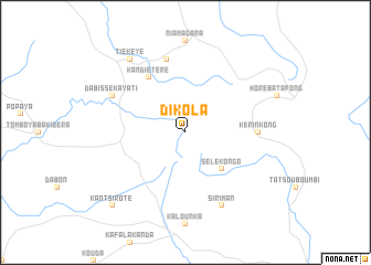 map of Dikola