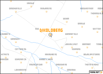 map of Dikolobeng