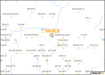 map of Dikolo