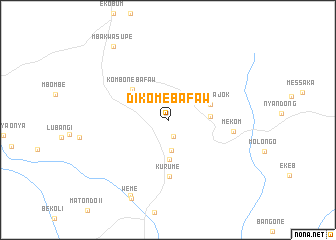 map of Dikome Bafaw