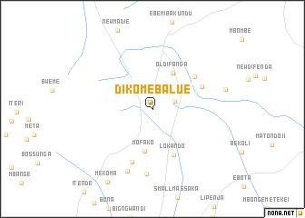 map of Dikome Balue