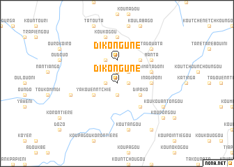 map of Dikonguné