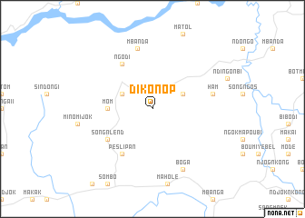 map of Dikonop